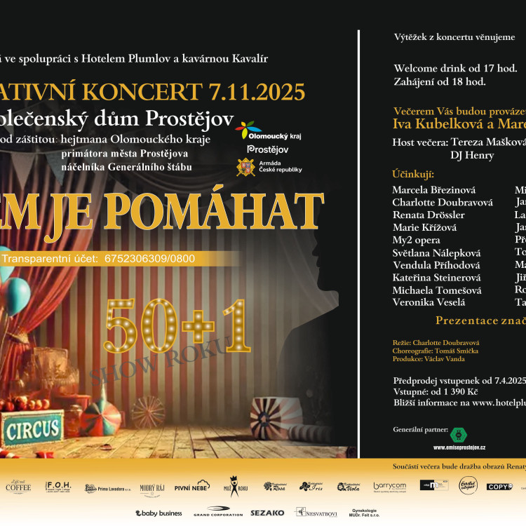 Charitativní koncert na pomoc vážně nemocné Elišce