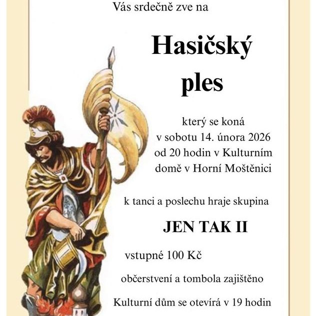 Ples SDH Horní Moštěnice 2026