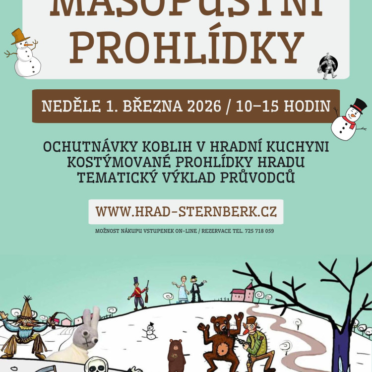Masopustní prohlídky hradu Šternberk