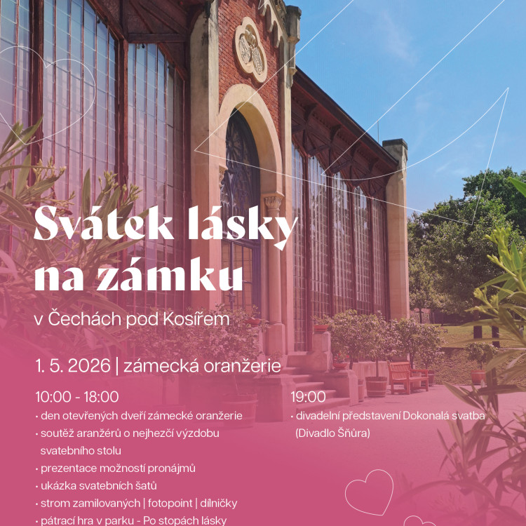 Svátek lásky na zámku Čechy pod Kosířem
