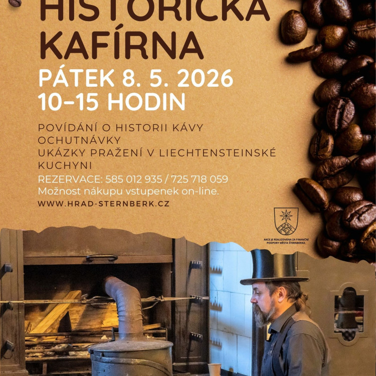 Historická kafírna na hradě Šternberk