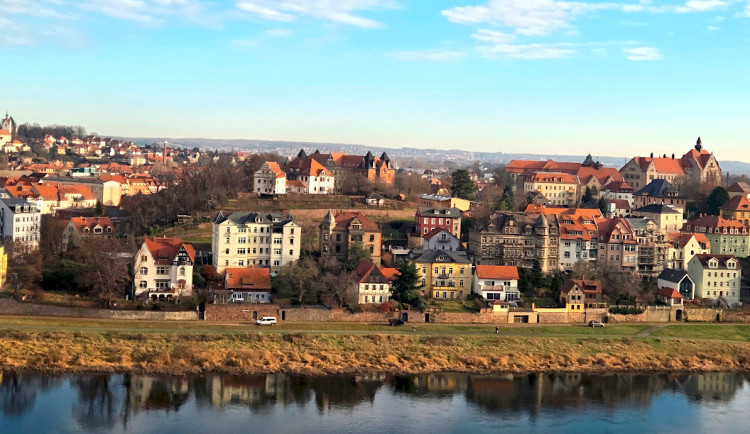 Zimní Míšeň a hvězdy