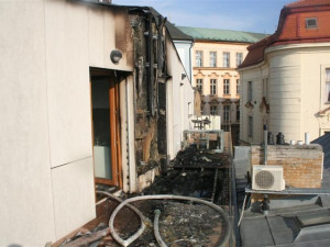 Hořelo v hotelu Arigone, požár se obešel bez zranění