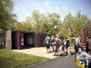 Vizualizace nové podoby olomouckého rozária -Autor: Atelier zahradní a krajinářské architektury Zdeněk Sendler