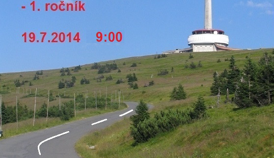 Plakát na sjezd z Pradědu