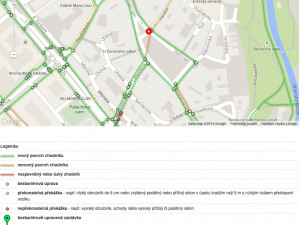 ukázka tras pro rodiče s kočárky