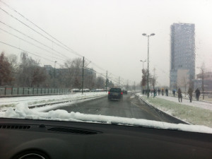 V Olomouckém kraji napadl sníh, silnice jsou s opatrností sjízdné
