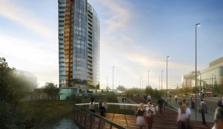 vizualizace Šantovka Tower, autor: ateliér Benoy