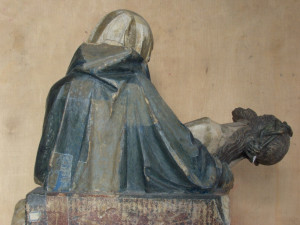 Sondy restaurátora Františka Sysla z roku 1999 doplněné odryvem přemaleb na první přemalbu modrým smaltem