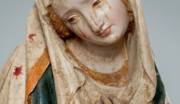 Tvář Panny Marie po restaurování druhé etapy