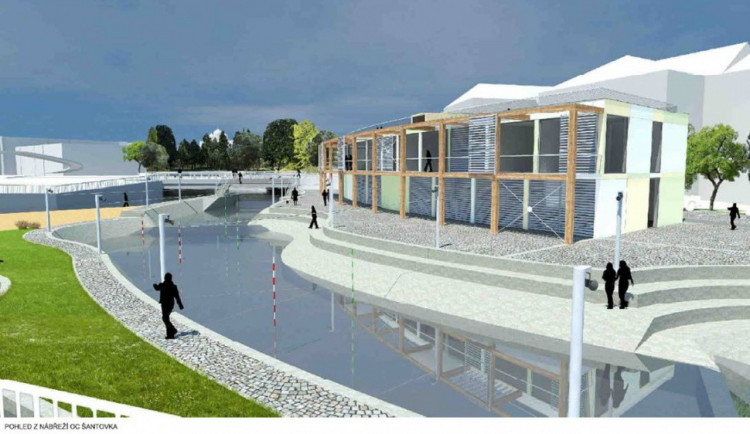 Vznikne v Olomouci u Šantovky umělý slalomový vodácký kanál?