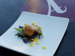 Smažený losos v panco strouhance