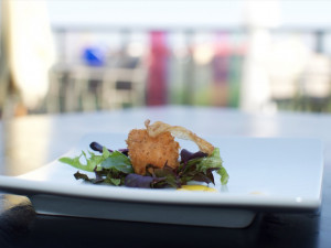 Smažený losos v panco strouhance