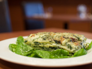Domácí lasagne se špenátem