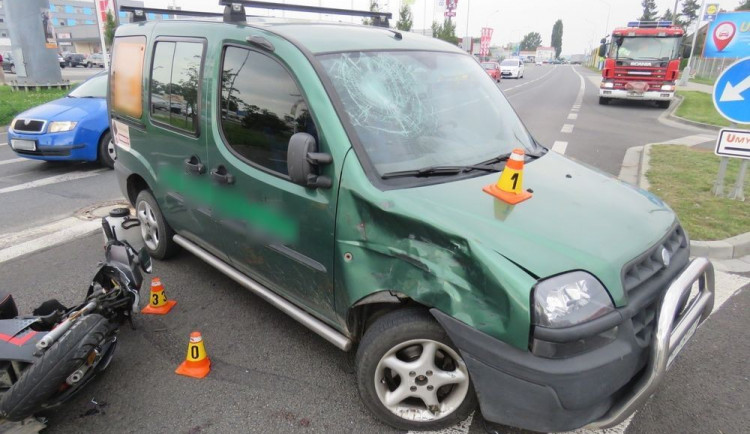 Dopravní nehoda v Prostějově