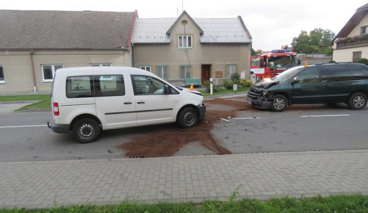 Dopravní nehoda v obci Hradčany