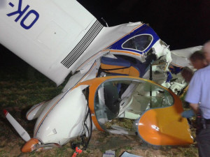 Srážka dvou ultralightů si vyžádala život pětašedesátiletého pilota