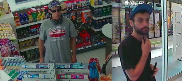 Dva zloději zachycení kamerami