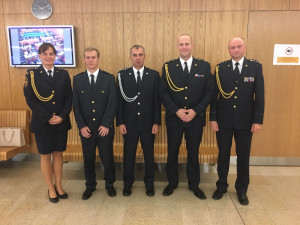 Profesionální i dobrovolní hasiči z Olomouckého kraje obdrželi medaile za zásluhy