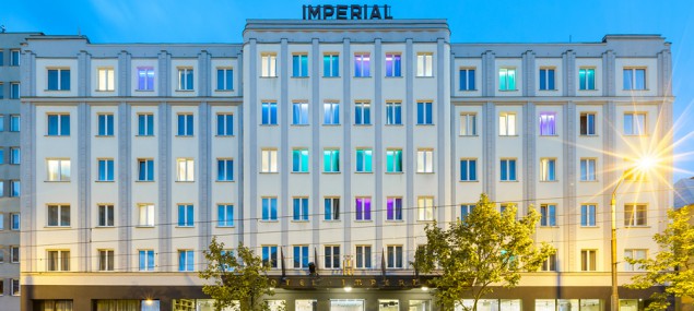 Grand Hotel Imperial - čelní večerní pohled