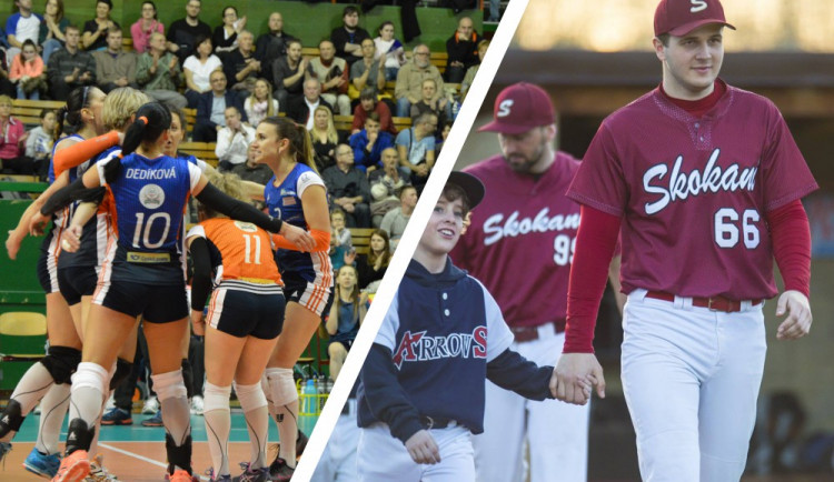 Volejbalistky Olomouce budou proti Prostějovu bojovat v dalších zápasech finále extraligy. Olomoučtí baseballisté přivítají Blansko
