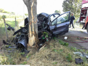 U Dětkovic narazil řidič se svým autem do stromu, nepřežil