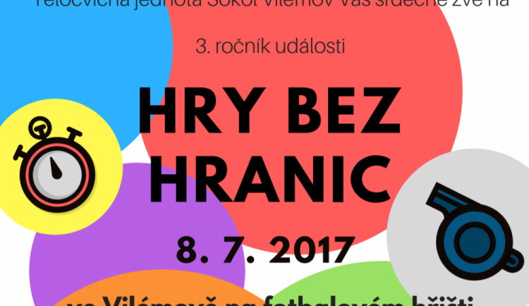 Hry bez hranic nabídnou netradiční sportovní zábavu. Třetí ročník hostí obec Vilémov