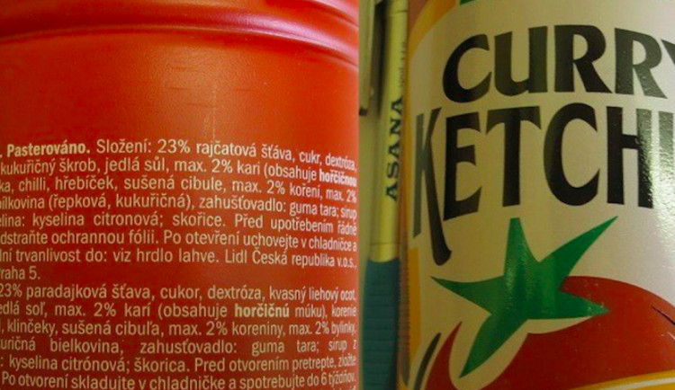 Kečup z Lidlu, který neobstál v rozboru.