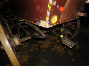 Zasažený koňský povoz