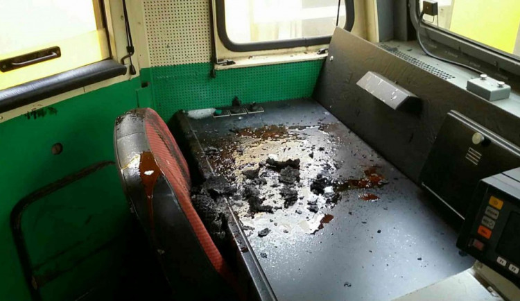 Požár v lokomotivě