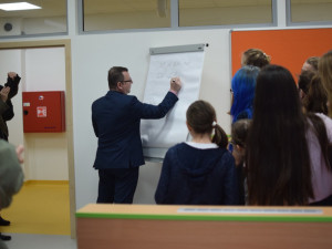 Učebna v nově otevřené přístavbě