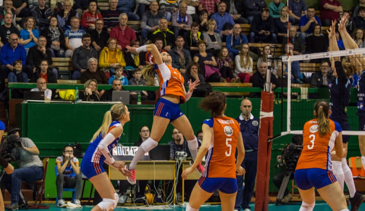 VIDEO: Olomoucké volejbalistky v prvním finále přejely Prostějov
