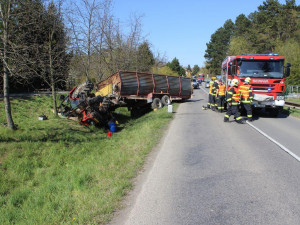 Dopravní nehoda v obci Plumlov