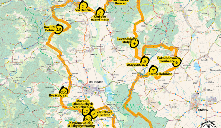 Vznikla nová cyklotrasa Ochutnej Moravu. Pro gurmány je připraveno třináct zastávek na téměř sto kilometrech