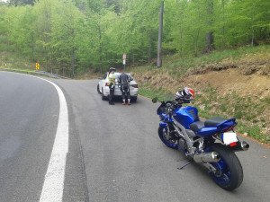 Policisté se o víkendu zaměřili na kontrolu motocyklistů v nebezpečných úsecích