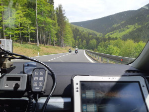 Policisté se o víkendu zaměřili na kontrolu motocyklistů v nebezpečných úsecích