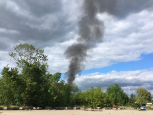 AKTUÁLNĚ: U Kláštěrního Hradiska vypukl požár