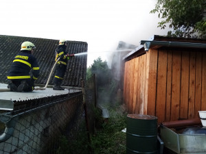 Požár kovářské dílny