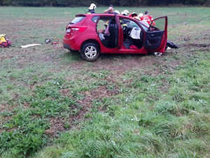 Při pondělní nehodě u Štěpánova se zranilo sedm lidí, jeden těžce
