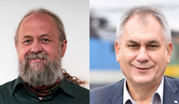 Marek Oštádal za STAN (vlevo) a Jan Zahradníček za ANO (vpravo)