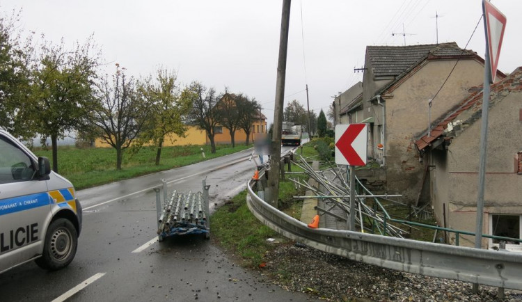 Foto z místa nehody