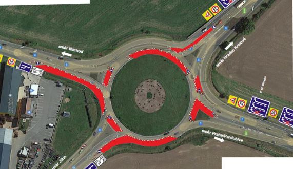 Od zítřka se bude opravovat kruhový objezd u ČKD, budou se nejspíš tvořit dlouhé kolony