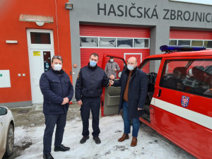 Štěpánov dostal od Olomouce darem hasičský vůz