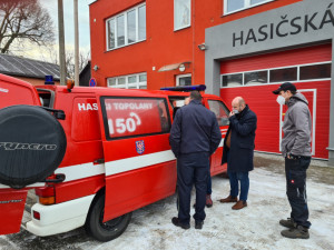 Štěpánov dostal od Olomouce darem hasičský vůz