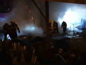 Na přerovském nádraží hořela drážní budova, bez zranění