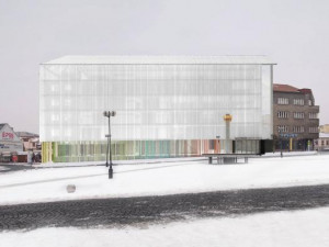 Výstava představuje návrhy na rekonstrukci administrativní budovy Emos