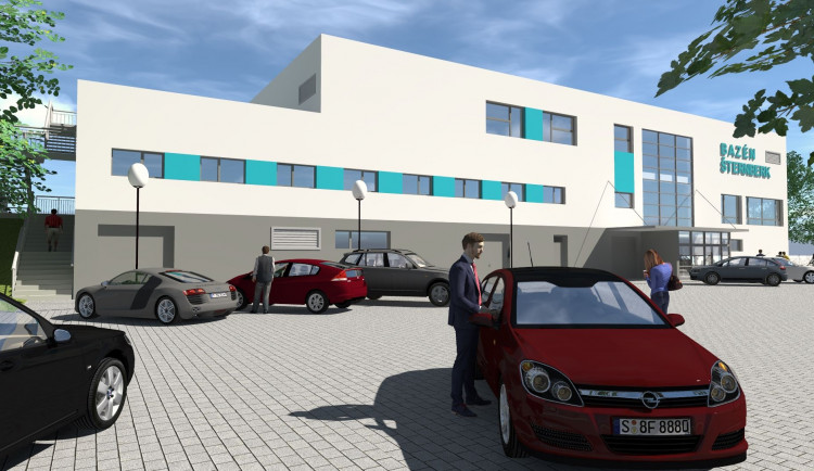 Šternberk zahájil stavbu krytého bazénu. Součástí bude i wellnes