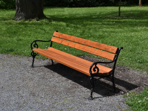 V Čechách pod Kosířem si lidé mohou koupit lavičku v parku. Zájem je velký