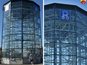 Cyklisté si zvykají na cyklověže. V Olomouckém kraji je staví čím dál víc měst