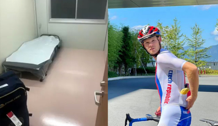 Nepříjemnou noc s komplikovanými přejezdy a čekáním na covidové testy prožil před sobotním olympijským závodem také český cyklista Michael Kukrle